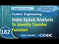 State Space Analysis to Determine Transfer Function