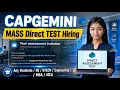 Capgemini Direct Hiring 2026 Software Engineer Role Other Roles Freshers Apply Now