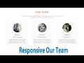 How To Create Responsive Our Team Section Using HTML CSS HTML CSS Tutorial CSS GRID FLEXBOX