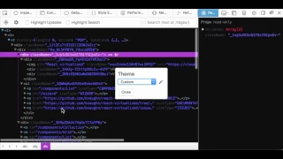 React Devtools theme editor GUI