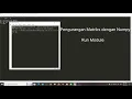 Operasi Matriks Melalui Python