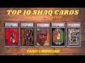 TOP 10 SHAQUILLE O NEAL CARDS in my collection from Cajun Cardboard