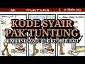 Kode Syair Pak Tuntung Hari Ini Sabtu 21 Oktober 2023