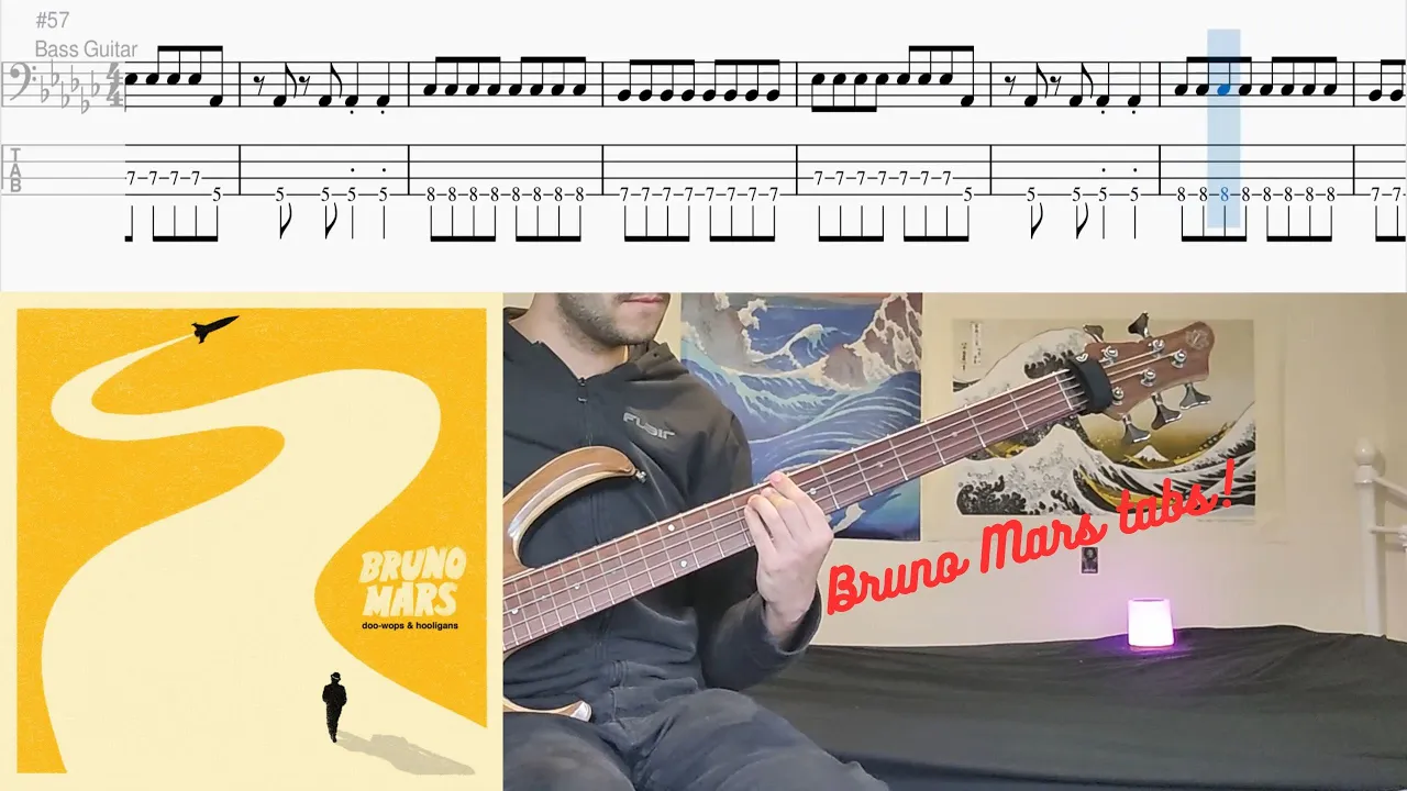 Bruno Mars - Runaway Baby - Bass Cover (Tab and Notation in Video) Bruno Mars - Runaway Baby - Bass Cover (Tab and Notation in Video)