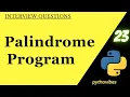 Palindrome Program Beginners to Experts in pythonvibes -