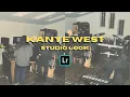 How to edit like KANYE WEST in his Studio Photos + Lightroom Preset