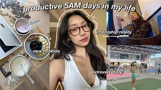 5am morning routine productive intern days in my life being an extrovert u0026 attending events