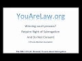 Stop A Court Case - Subrogation Concept Only