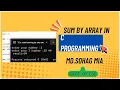C Programming Calculate Sum of Array Elements Easy Tutorial for Beginners