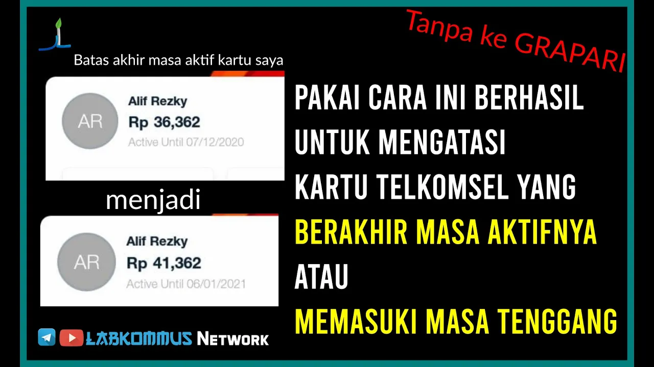 3 CARA AGAR KARTU TELKOMSEL ANDA AKTIF SELAMANYA || 100 WORK!!. 