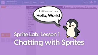 Intro to Coding Lesson 1 with Sprite Lab code org