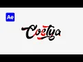 After Effects Text Reveal Animation with Stroke Lines AE Tutorial