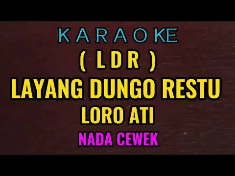 Download MP3 LAYANG DUNGO RESTU - Happy Asmara - Karaoke // Nada Cewek