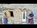 A SingleNomadicMotherBuildsaSafe Homeby a Wild River | Installing a Door and Window fortheStoneHouse