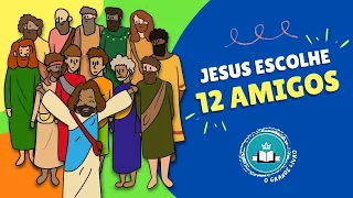História Bíblica Para Crianças: JESUS ESCOLHE 12 AMIGOS | O Grande Livro