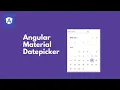 How to add datepicker using angular material
