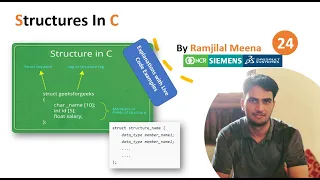 C - 24 Structure In C Programming Declaration Definition Initialization Nested Structures