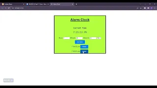 How to make a simple Alarm Clock using HTML CSS and JavaScript
