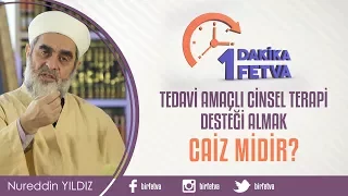 Tedavi amaçlı cinsel terapi desteği almak caiz midir?