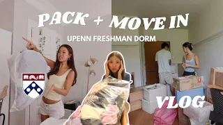 PACK + MOVE INTO COLLEGE WITH ME *freshman at upenn*
