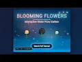 Blooming Flowers Water Flow Animation Interactive HTML CSS JavaScript Garden Project