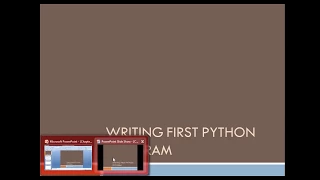 Chapter 4 - Writing First Python Program