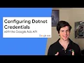 Getting started with the NET client library - Configuring credentials