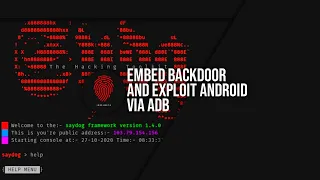 Exploit ADB with Metasploit and Saydog Framework