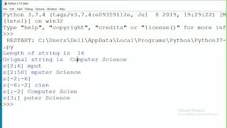 String Manipulation Part 2 Computer Science Class XI CBSE