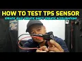 HOW TO TEST TPS SENSOR THROTTLE POSITION SENSOR WITH A MULTIMETER P0120 P0121 P0122 P0123 P0124