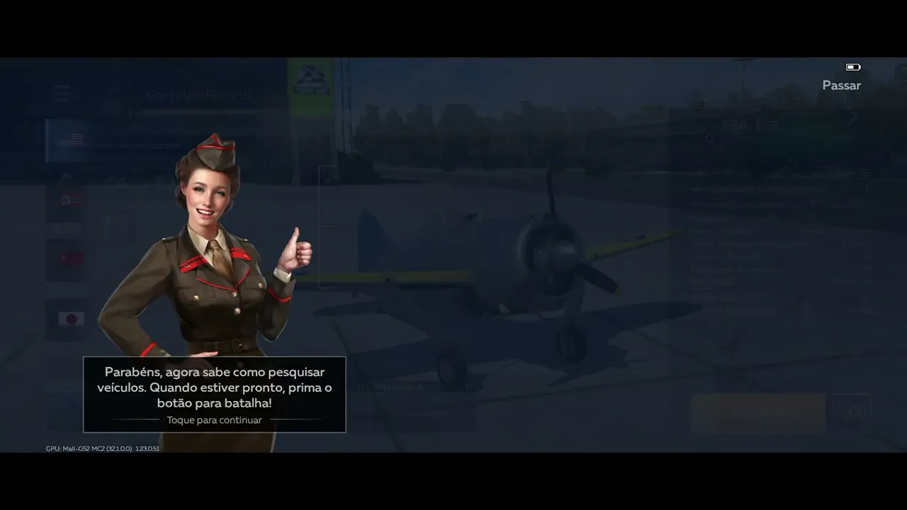 Jogando War thunder
