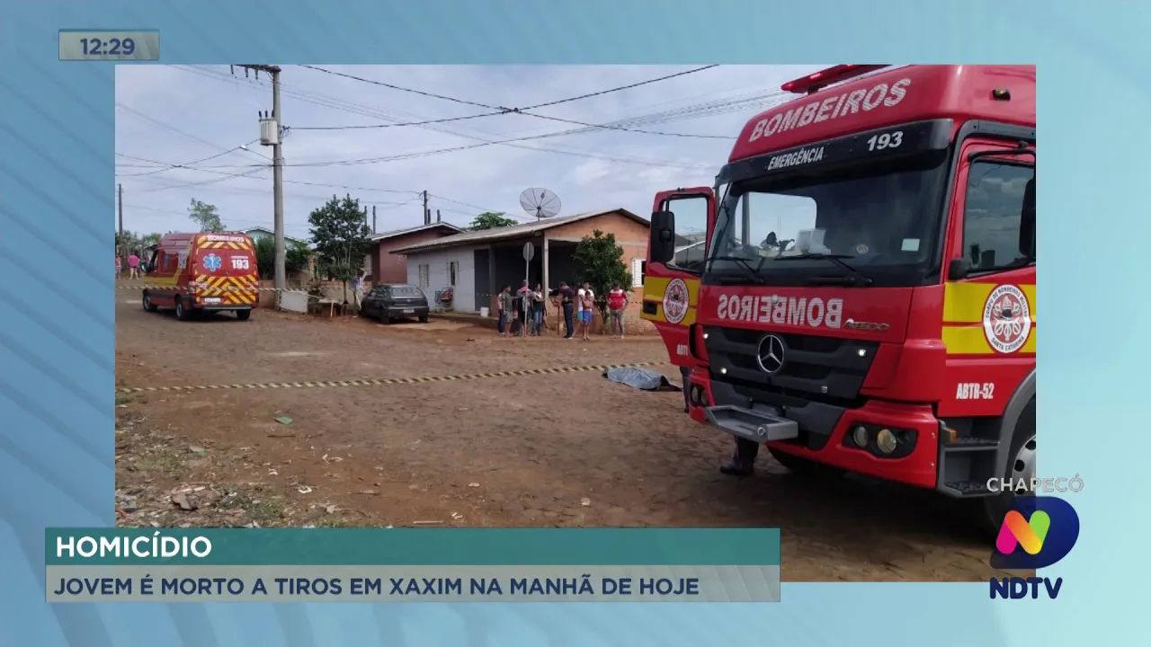 Jovem é morto a tiros em Xaxim