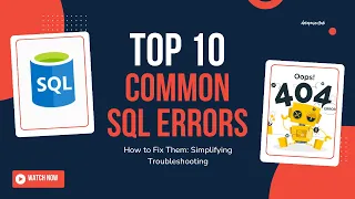 Top 10 Common SQL Errors and How to Fix Them Troubleshooting for Efficient Queries SQL