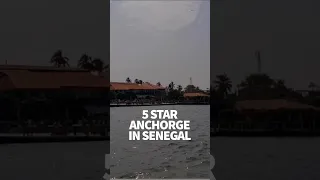 5 star anchorage in front of Kadiadoumagne hotel #windedvoyage #sailinglifestyle #africatravel