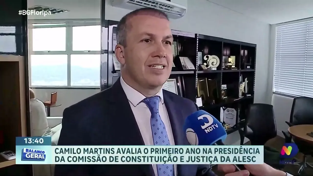 Camilo Martins avalia primeiro ano à frente da CCJ da ALESC