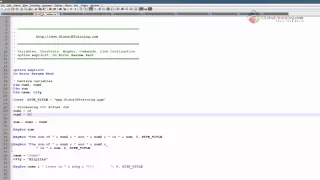 VB Scripting - Variables Constants