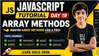 JavaScript Array Methods Tutorial in Hindhi Day 19 Code With Mahesh