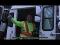 Sanitation Worker retires after 30 years and son works alongside him on his last route