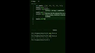 push pop shift unshift using array best example