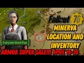 Minerva s Armor SUPER SALE Minerva location inventory Fallout 76