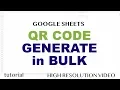 Google Sheets - QR Code