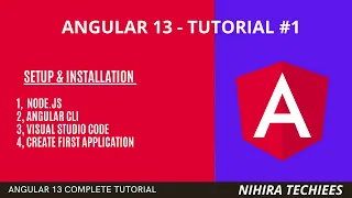 Environmental setup and installation create my first angular app Angular 13 tutorial