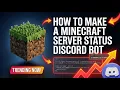 How to Make a Minecraft Server Status Discord Bot Live Web Status FREE Source Code Node js