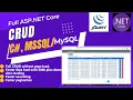 ASP NET Core full CRUD with NET 5 EF code first