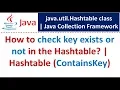 How to check key exists or not in the Hashtable Hashtable ContainsKey