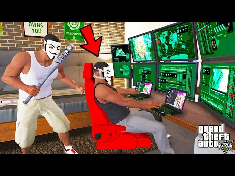 Video Thumbnail: Franklin Trying To Catch Fake Mr. Anonymous Hacker in GTA 5 | SHINCHAN and CHOP