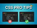 CSS Experts Reveal Pro Tips You Never Knew Existed
