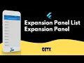 Expansion Panel List in Flutter using GetX Flutter GetX