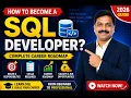How to Become a SQL Developer in 2026 Complete Career Roadmap Skills Salary Jobs
