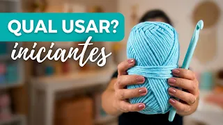Dica de crochê em 1 minuto:  Qual fio e agulha usar no crochê para iniciantes? Descubra aqui.
